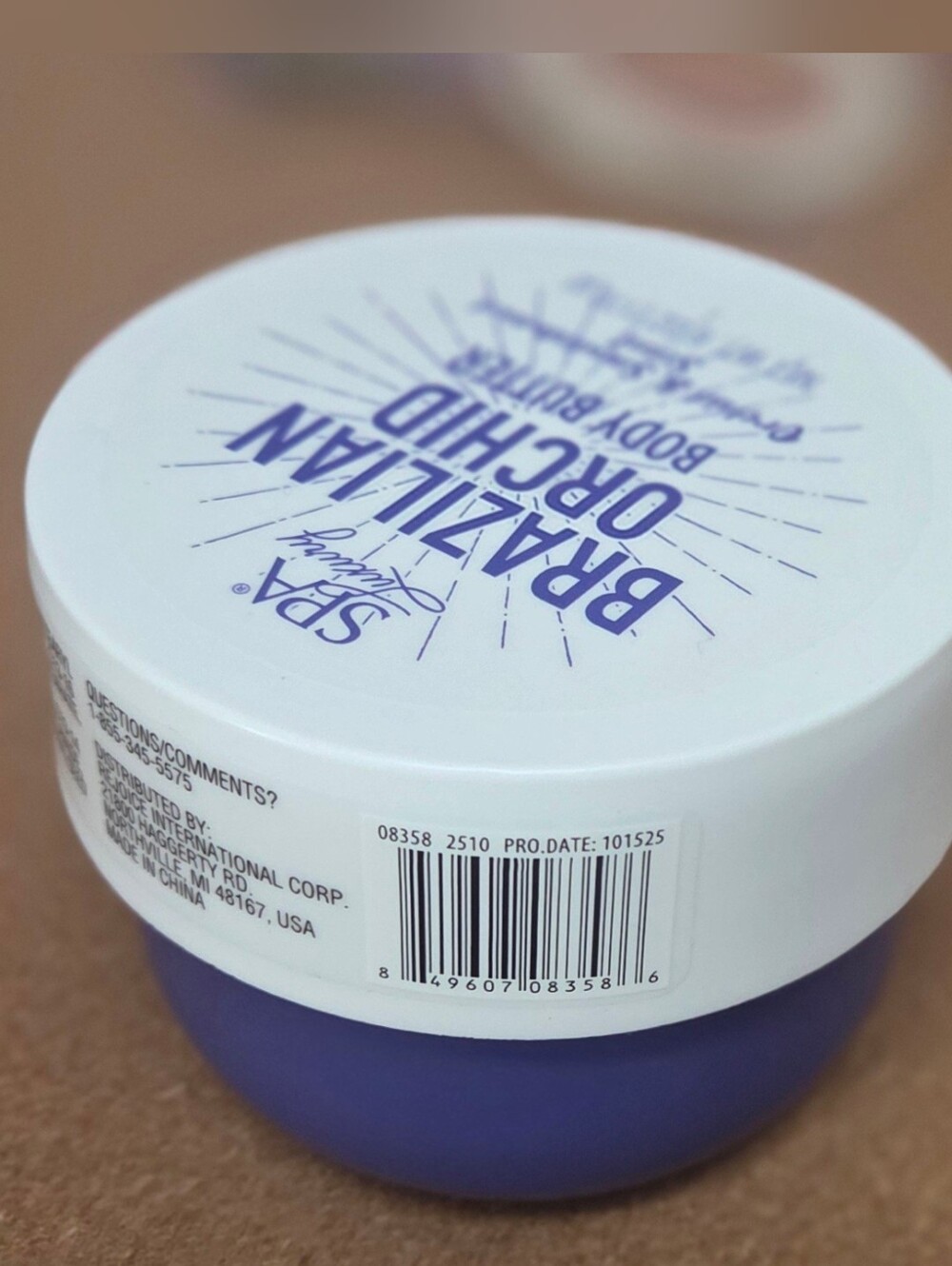 Spa Luxury Brazilian Orchid Body Butter - White & Purple - Picture 2 of 3